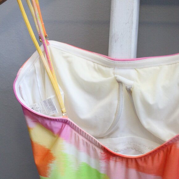 Maryan Mehlhorn Colorful Chain Accent Underwire One-Piece Swimsuit Size 12 C - Picture 5 of 8